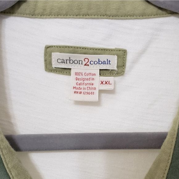 Carbon 2 Cobalt Men's Short Sleeve Polo size XXL - Picture 4 of 4